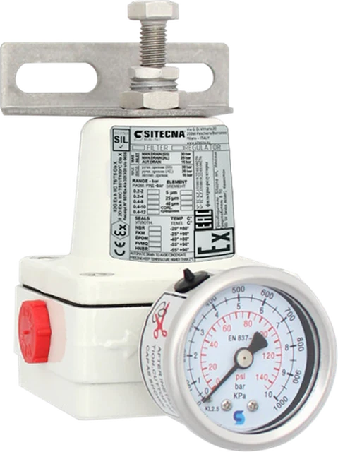 SITECNA R04 aluminium-alloy pressure regulator