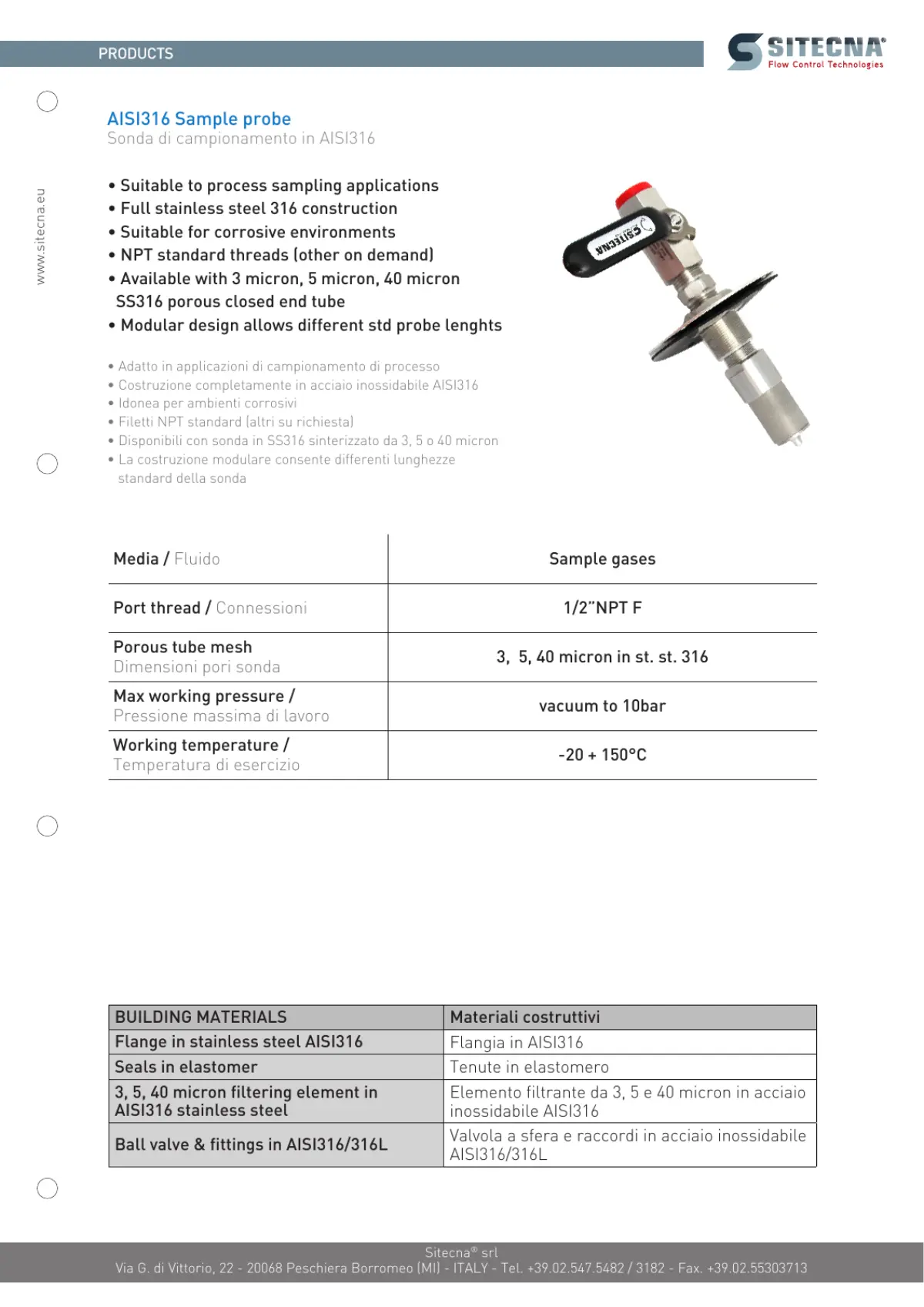 SITECNA SP Series